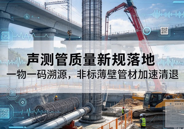 辉南声测管质量新规落地，一物一码溯源，非标薄壁管材加速清退